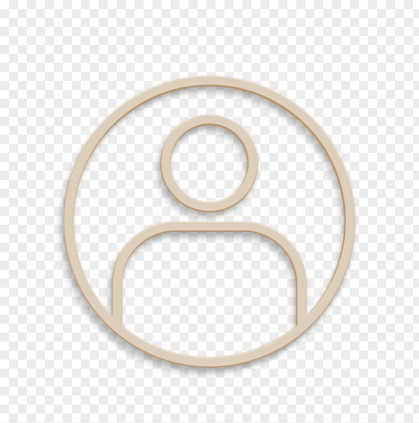 Metal Oval Icon User PNG