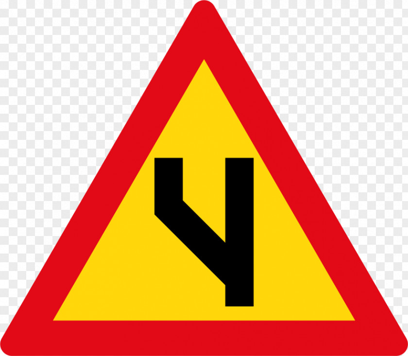 Road Traffic Sign Warning One-way PNG