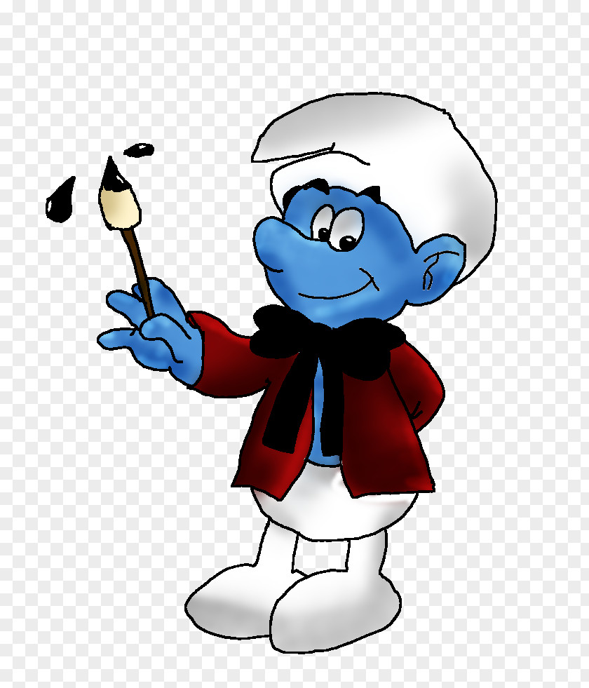Image Of Painter Art The Smurfs Painting Clip PNG