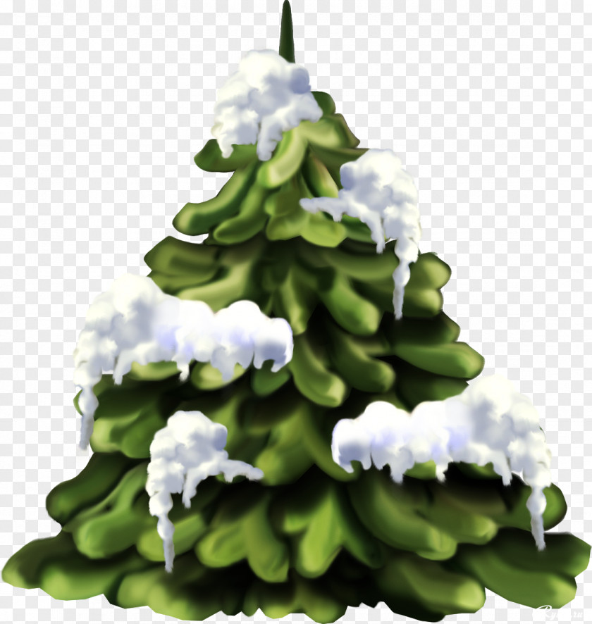 Snow Christmas Tree Clip Art PNG
