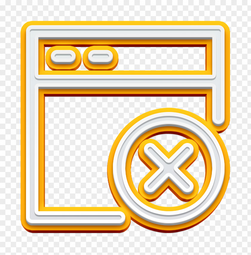 Symbol Yellow App Icon Basic Browser PNG
