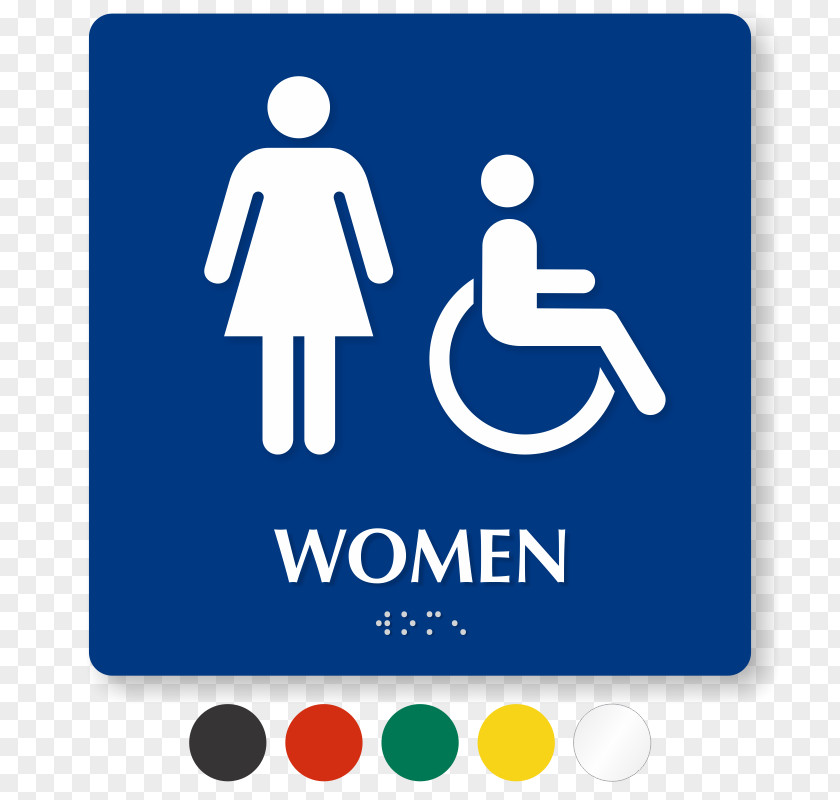 Woman Unisex Public Toilet ADA Signs Bathroom PNG