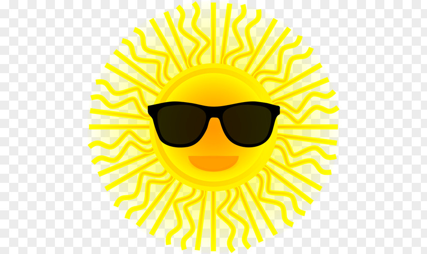 Holiday Sunshine Sunglasses Drawing Clip Art PNG