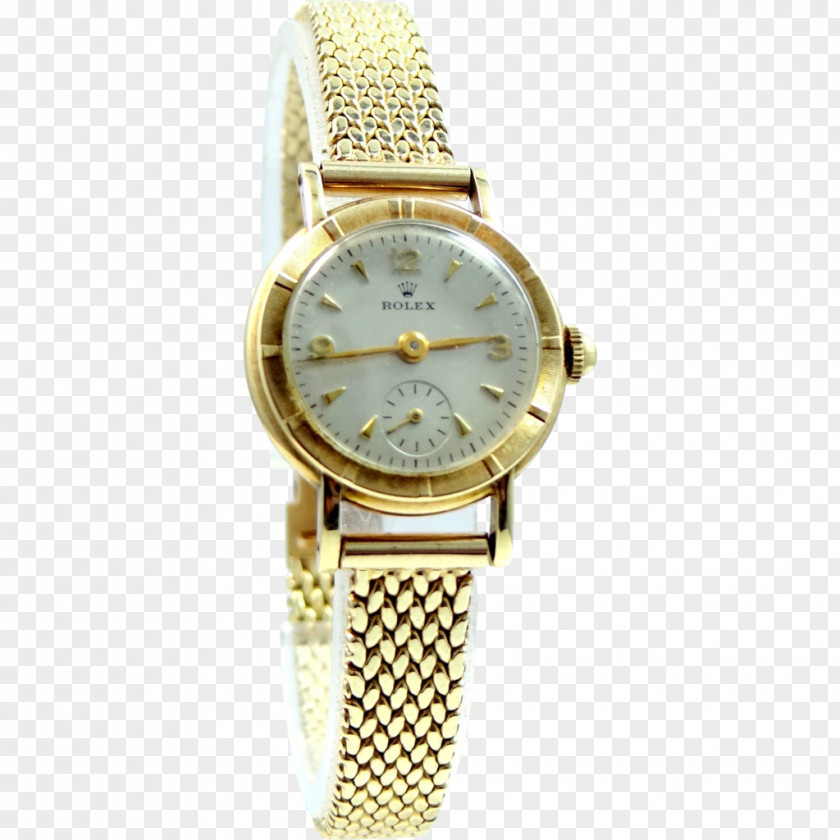 Rolex 1950s Watch Strap Gold PNG