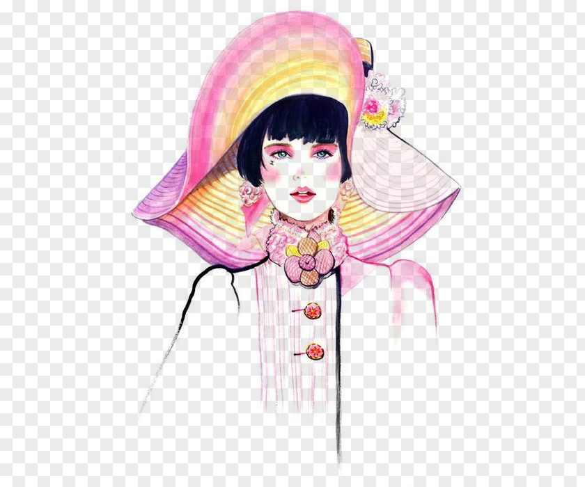 Chanel Fashion Illustration Drawing PNG