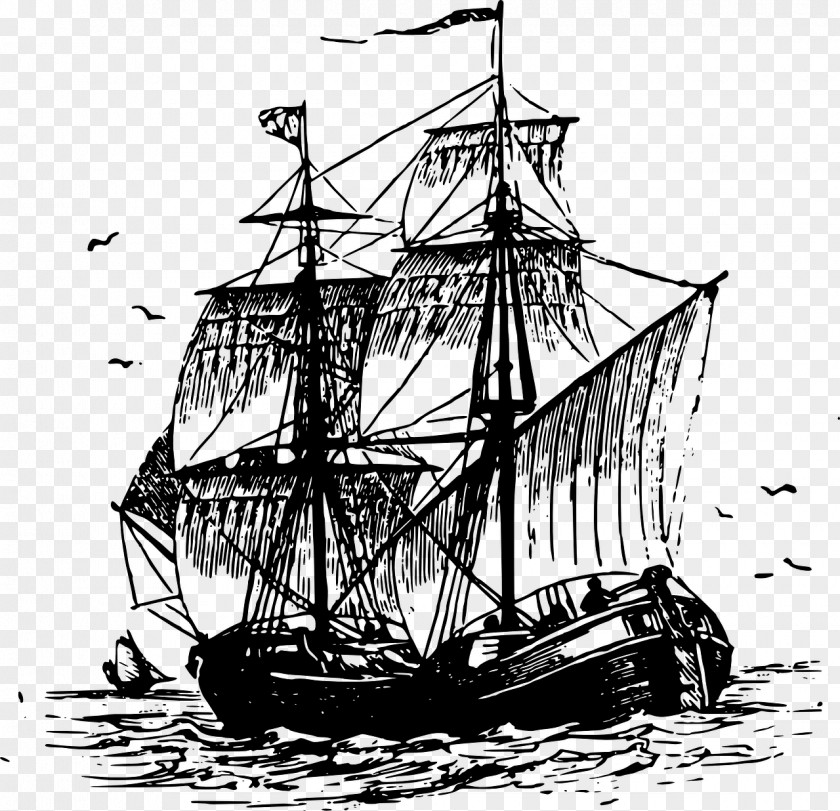 Drake Sailing Ship Piracy PNG