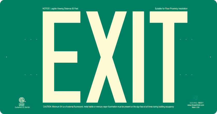 Exit Signs Pictures Sign Emergency Signage UL Clip Art PNG