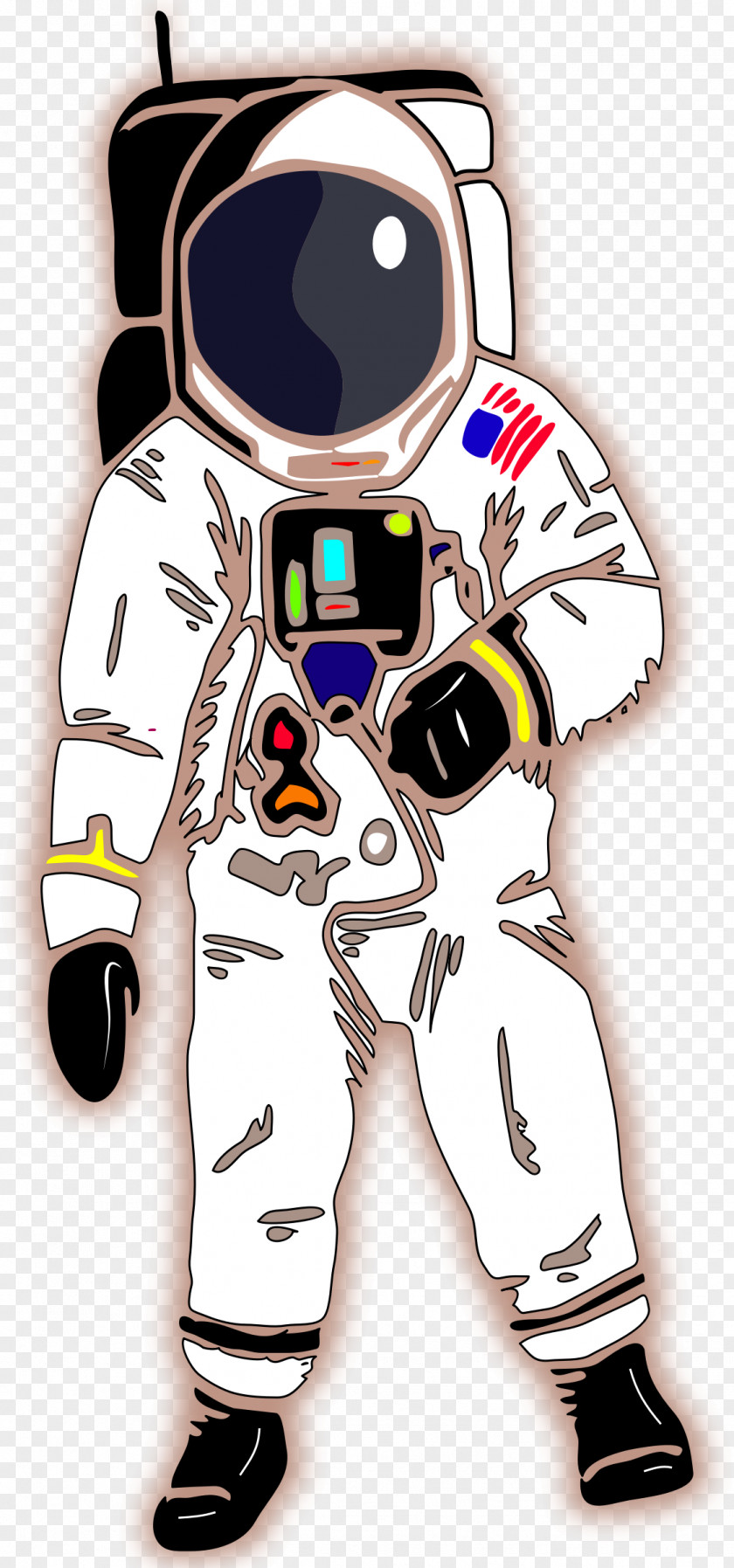 Astronaut Space Suit Outer Sticker PNG