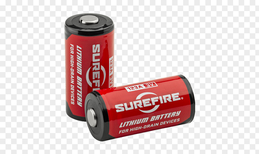 Flashlight Electric Battery Bateria CR123 SureFire Lithium Batteries Rechargeable PNG