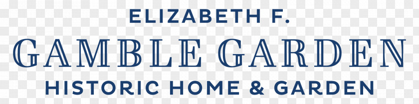 Gamble Elizabeth F. Garden House & Logo PNG
