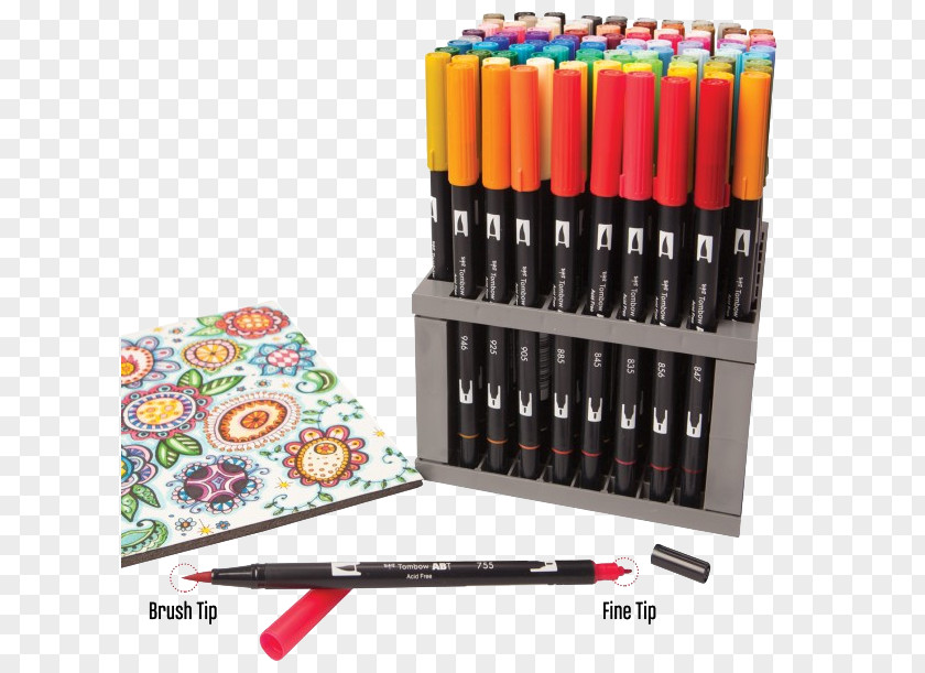 Pen Tombow Dual Brush Marker Color Fudepen PNG
