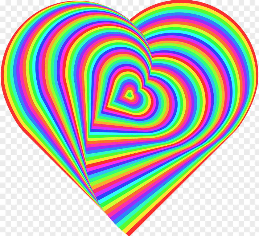 Rainbow Hearts Heart Color Desktop Wallpaper Clip Art PNG