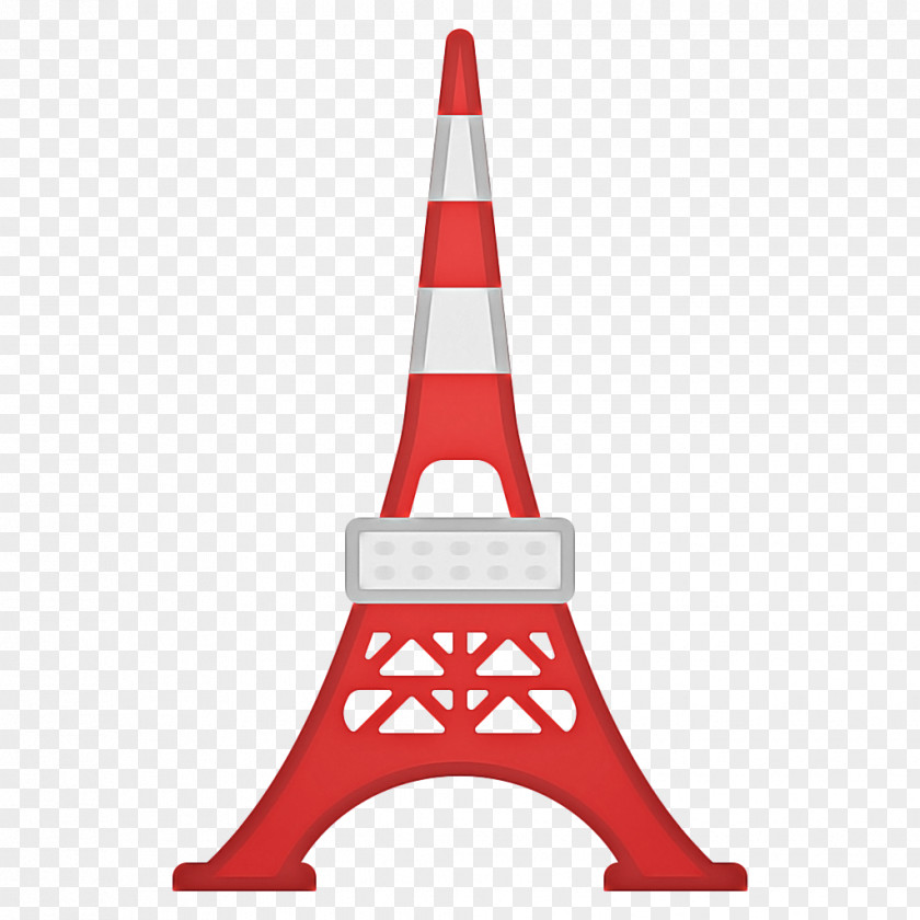 Cone Red Emoji Background PNG