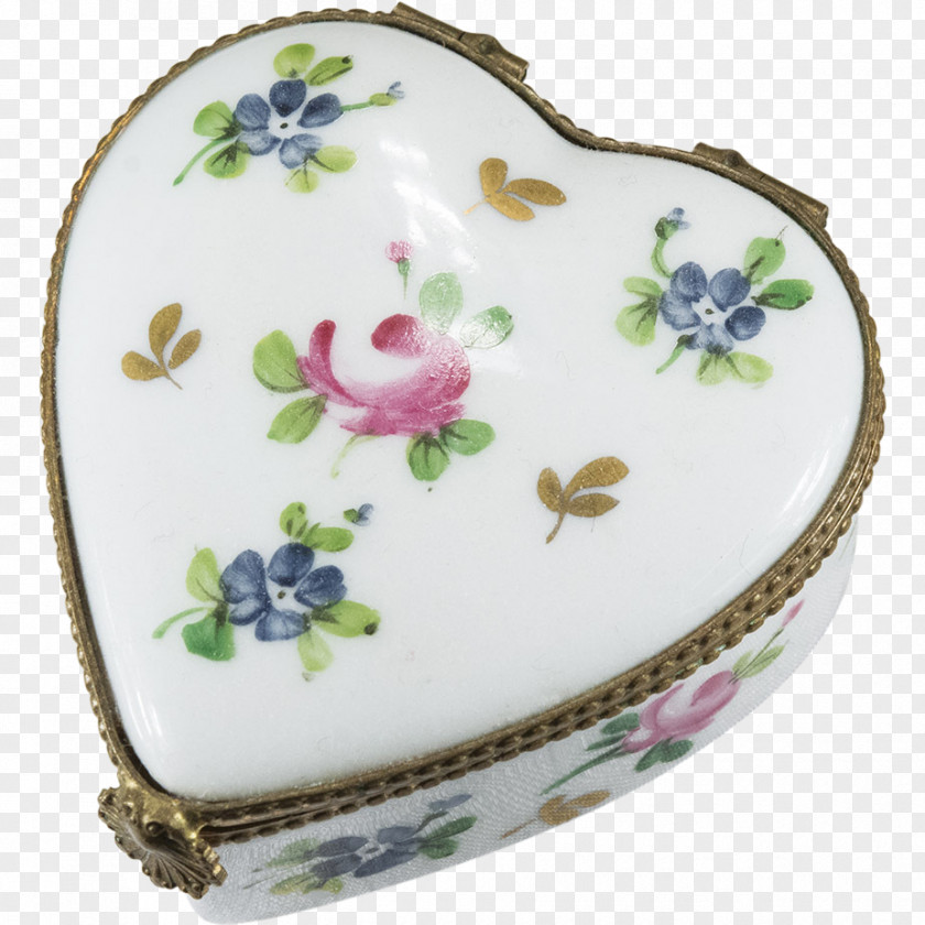 Hand Painted Heart Porcelain Flowerpot Tableware PNG