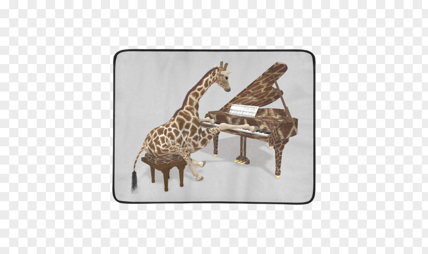 Giraffe Grand Piano Pianist Necktie PNG