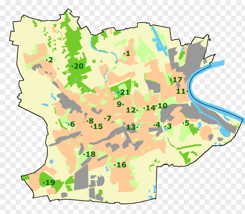 Map Lower Rhine Region Uerdingen Duisburg Hüls PNG