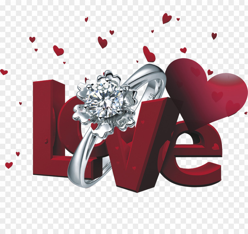 Platinum Diamond Ring Pull Material Free Love Romance Wallpaper PNG