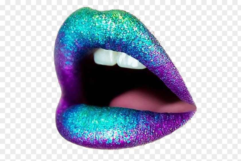 Violet Color Lip Starlight Mermaid Kyi Lipstick Cosmetics Glitter Art PNG