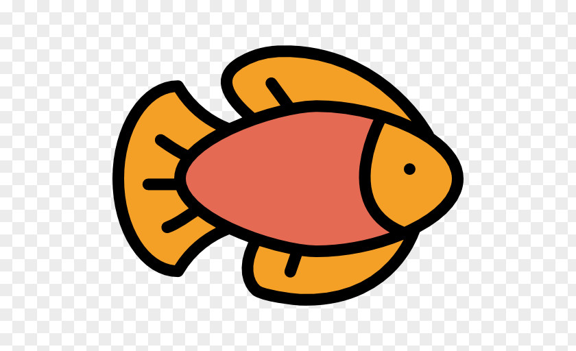 A Yellow Fish Clip Art PNG