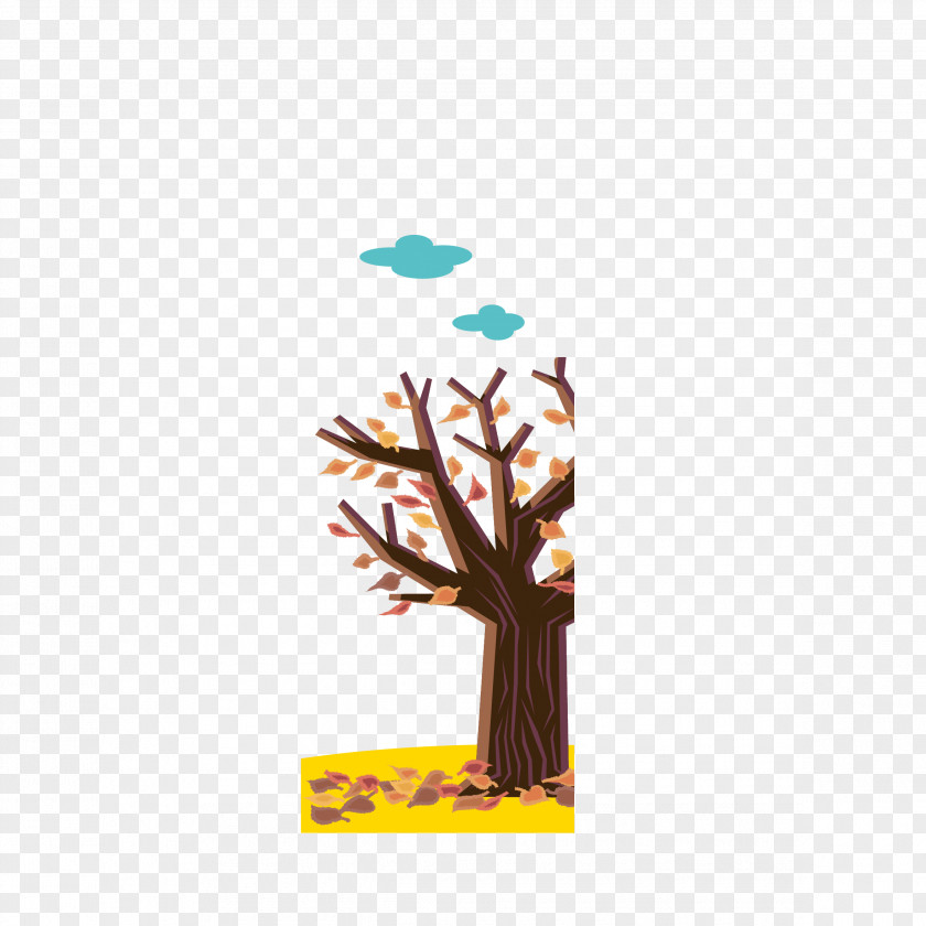 Autumn Leaves Decoration Tree Season Trunk PNG