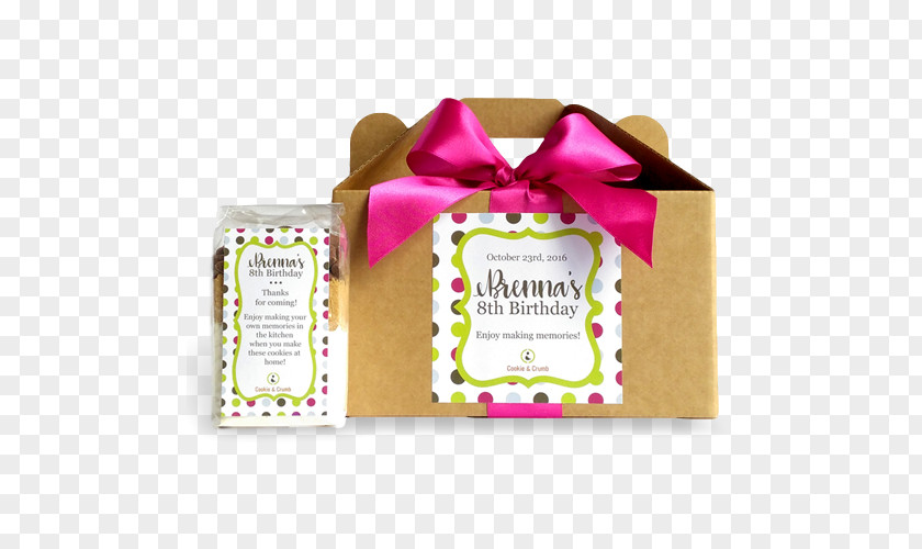Birthday Party Favor Ribbon Snackbox Food Holdings PNG