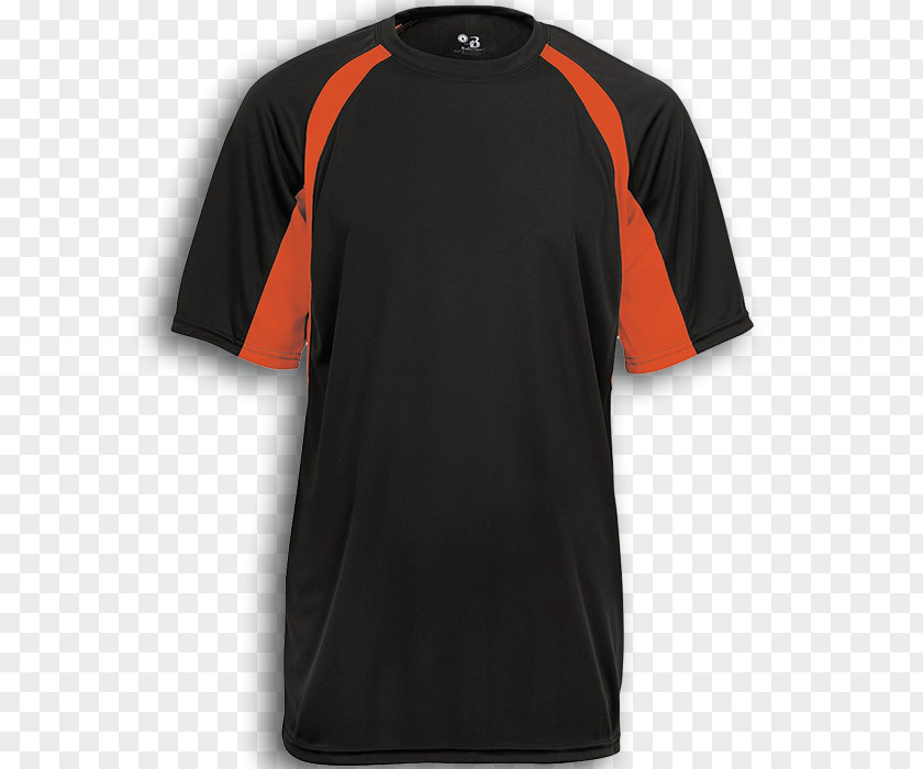T-shirt Marucci Boys' Youth Performance T-Shirt Shoulder Sleeve Safety Orange PNG