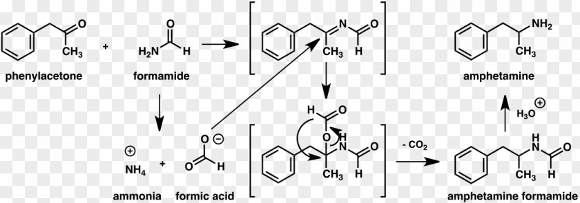 Adderall Molecule Leuckart Reaction Chemical Amphetamine Chemistry Phenylacetone PNG