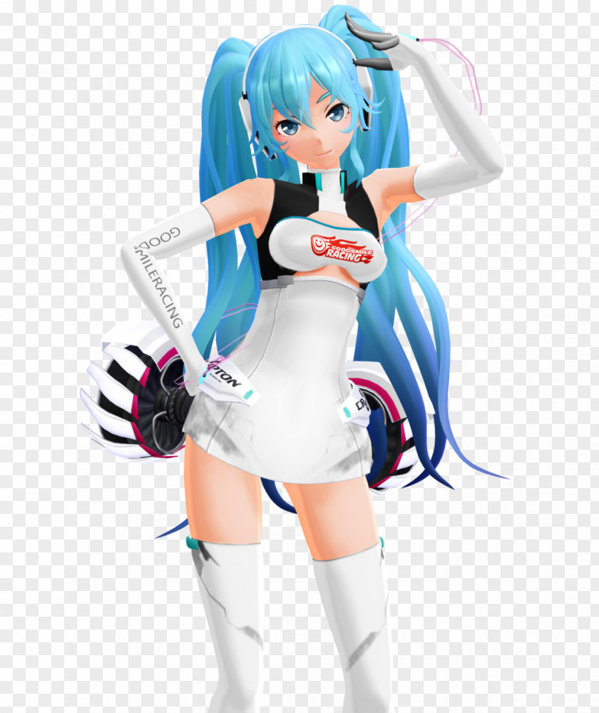 Hatsune Miku MikuMikuDance Blender Character PNG