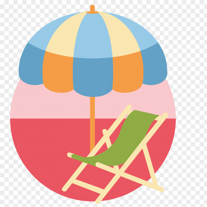 Vector Beach Chair PNG