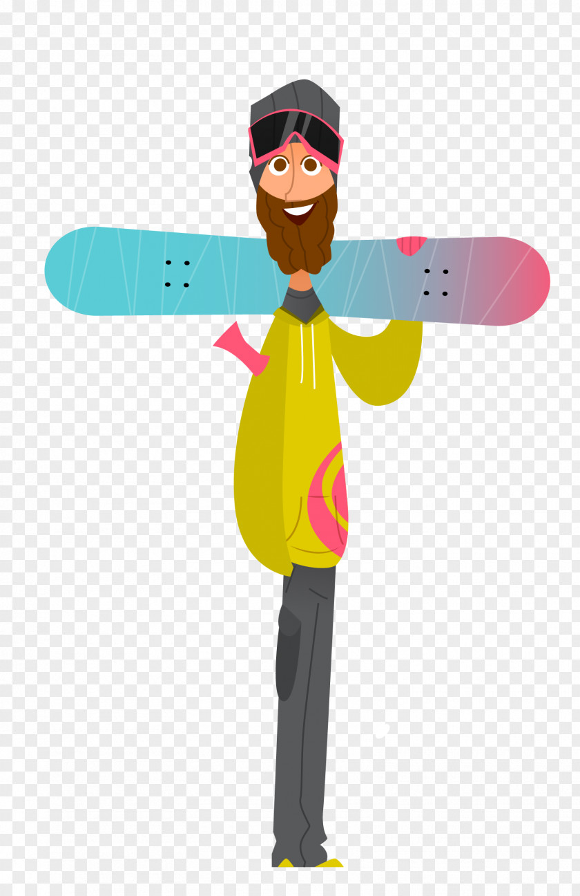 Vector Male Skateboard Material Euclidean Cartoon Illustration PNG