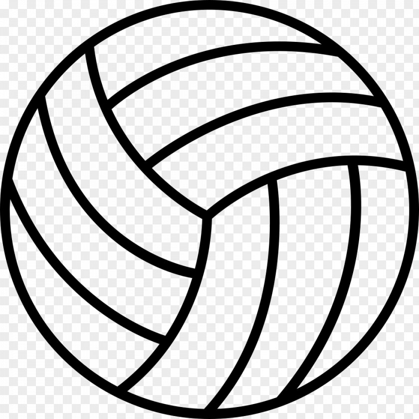 Balls Outline Volleyball Illustration PNG