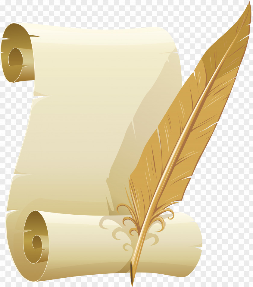 Cover Paper Quill Parchment Clip Art PNG
