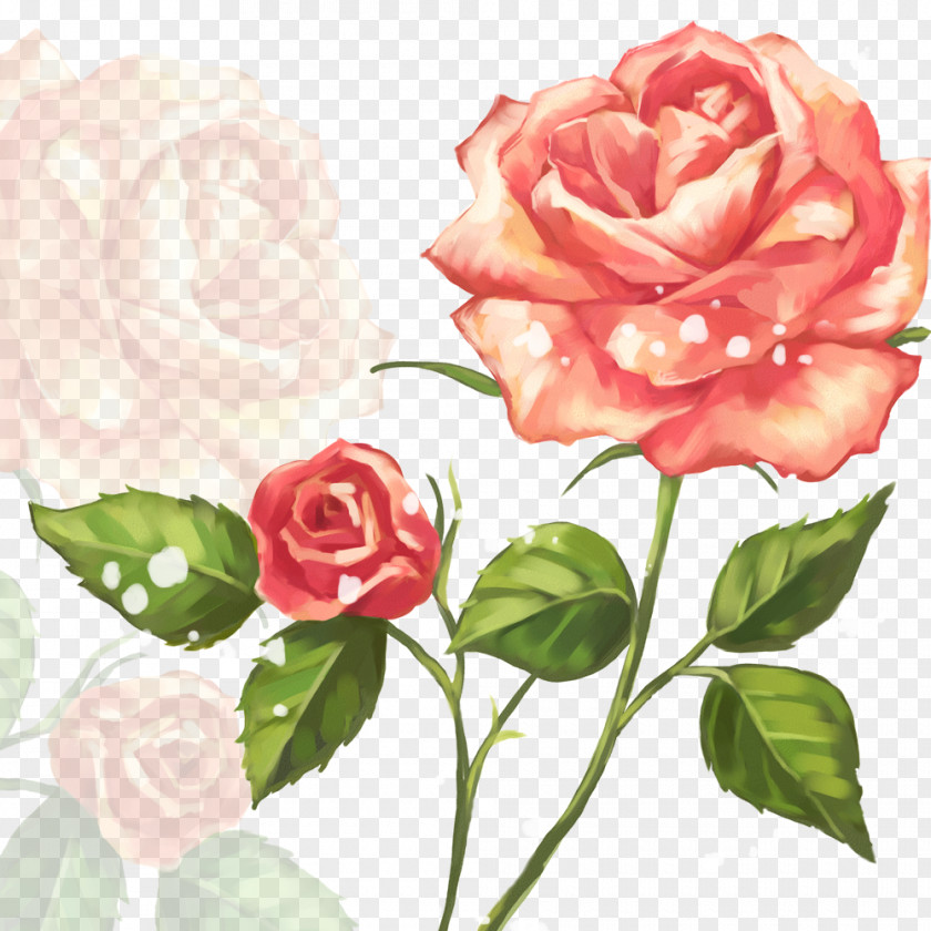 Flower Garden Roses Clip Art PNG