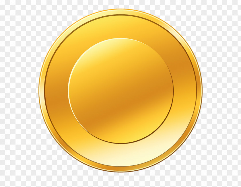 Gold Yellow Coin American Buffalo PNG