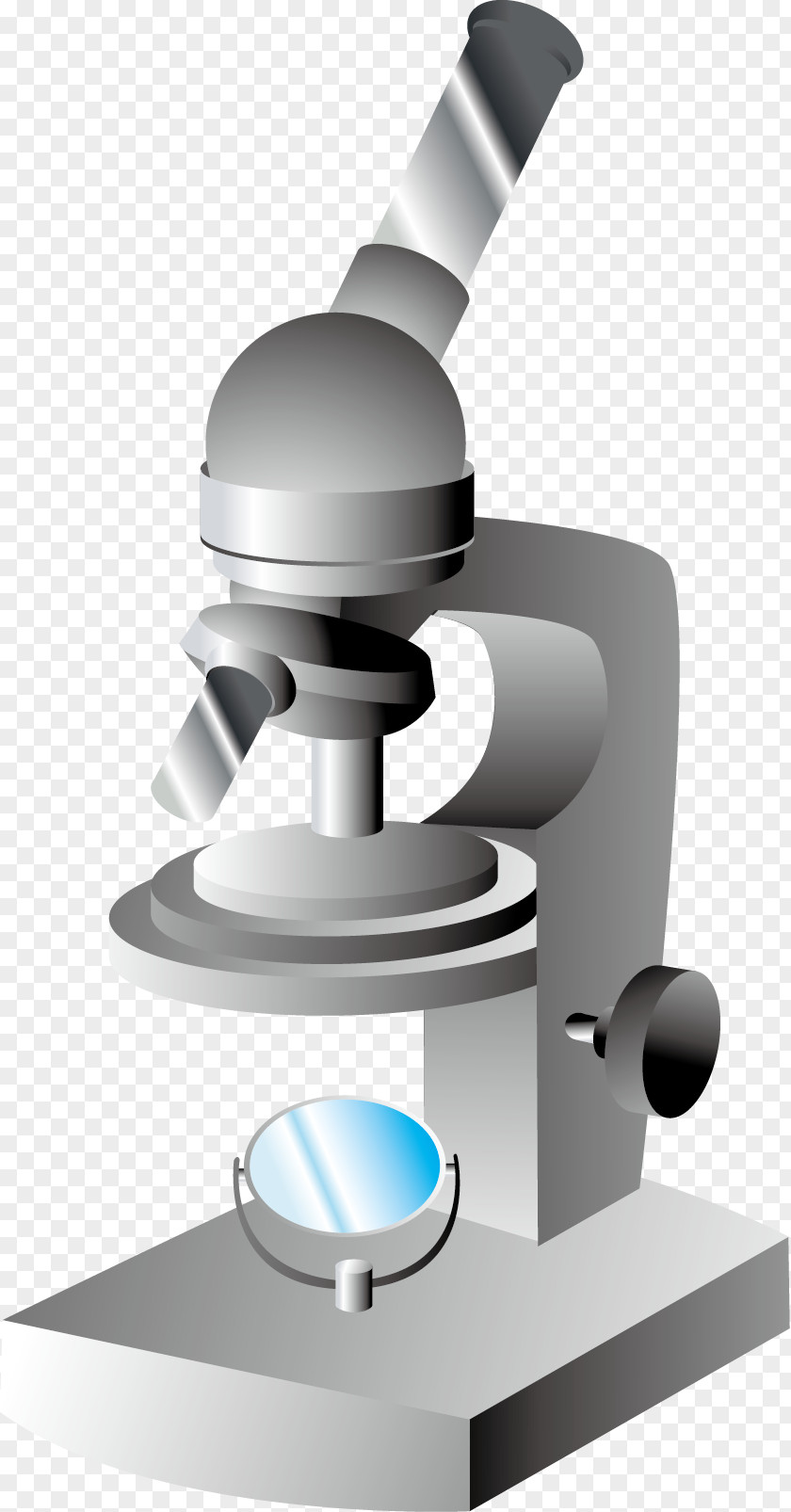 Hand-painted Microscope Image Processing PNG