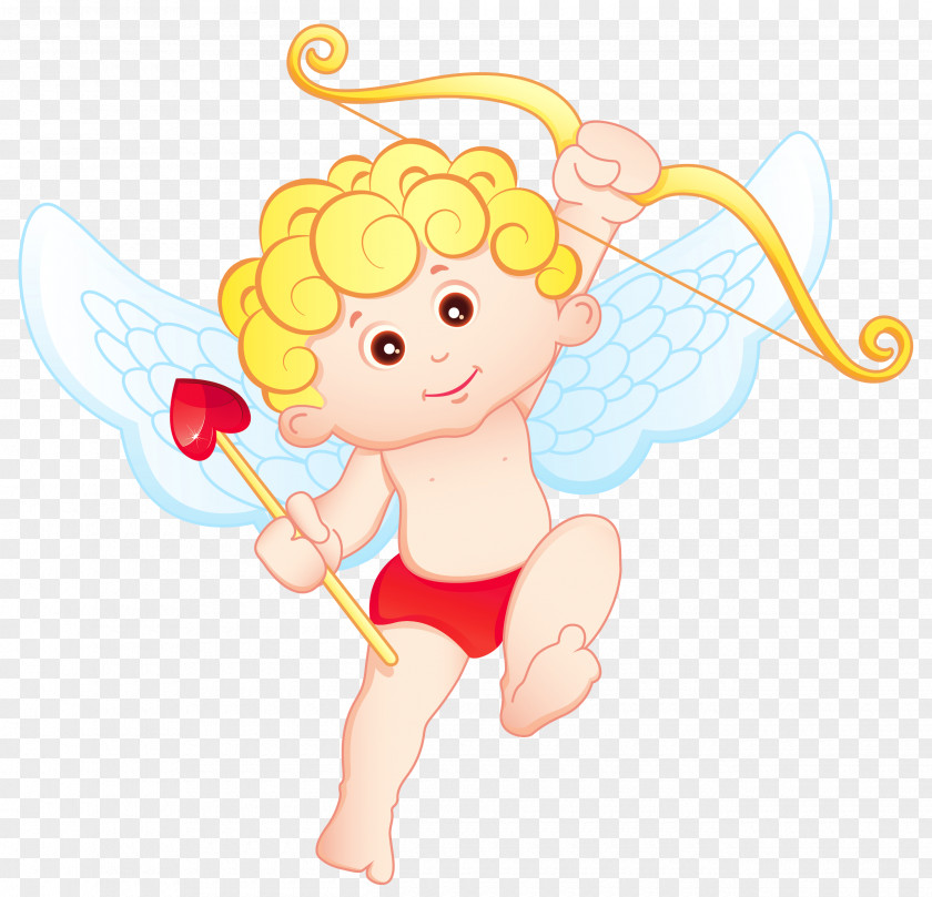 Cute Blonde Cupid PNG Clipart Valentine's Day Clip Art PNG
