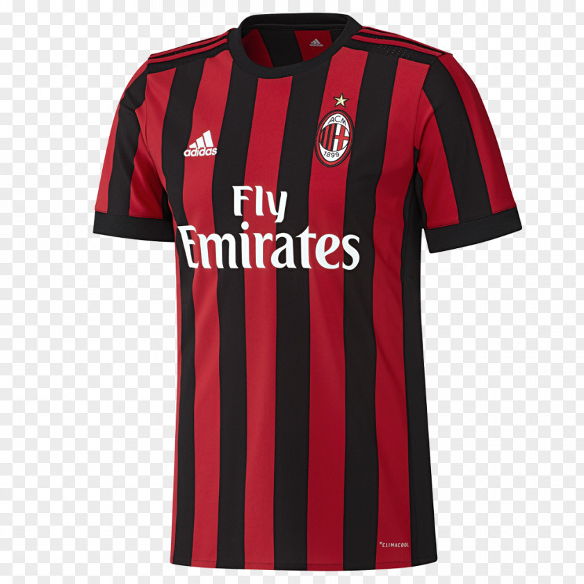 JERSEY A.C. Milan T-shirt UEFA Champions League Jersey Kit PNG