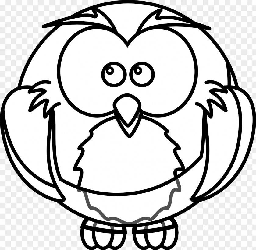 White Cartoon Cliparts Snowy Owl Drawing Outline Clip Art PNG