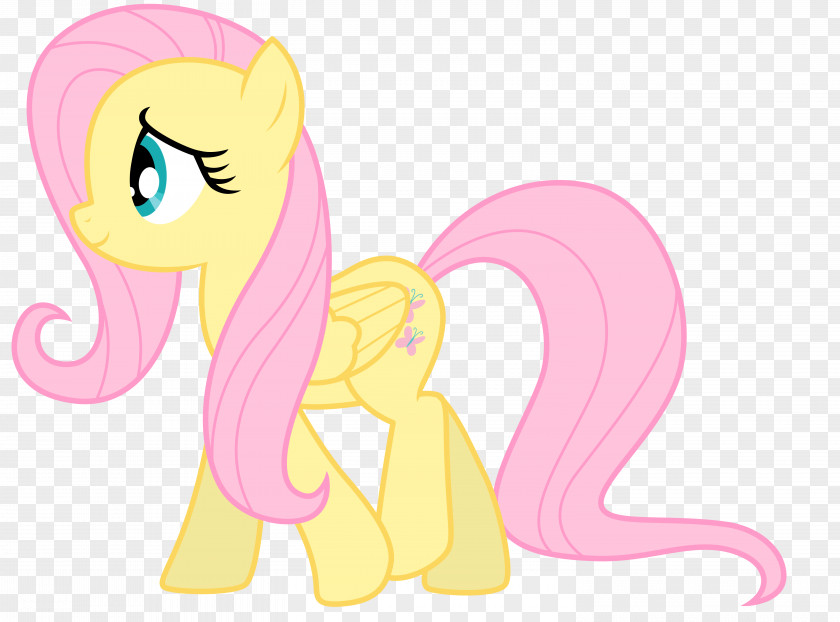 Fluttershy Art Clip Illustration Line Animal Legendary Creature PNG