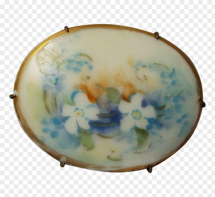 Hand-painted Floral Material Tableware Platter Ceramic Plate Porcelain PNG