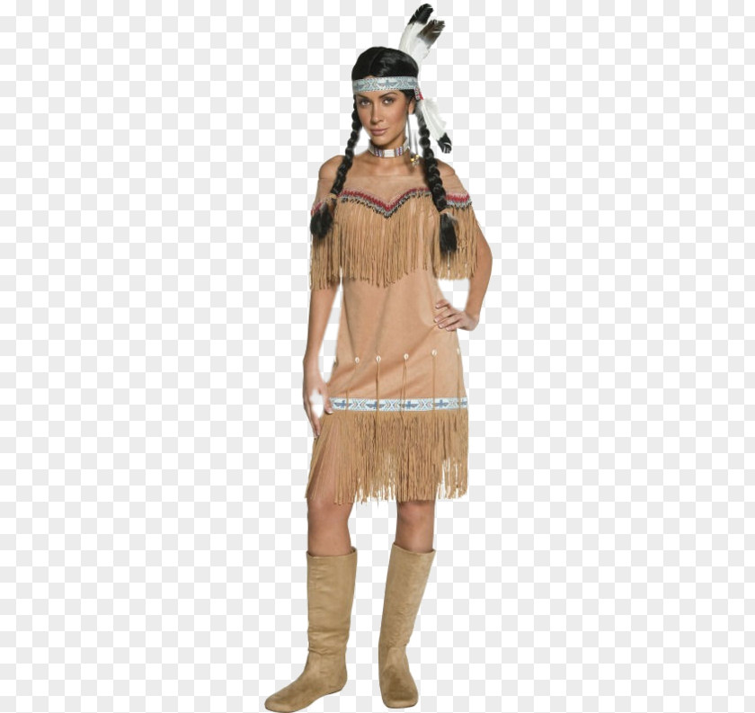 Indian Costume American Frontier Clothing Cowboy Dress PNG