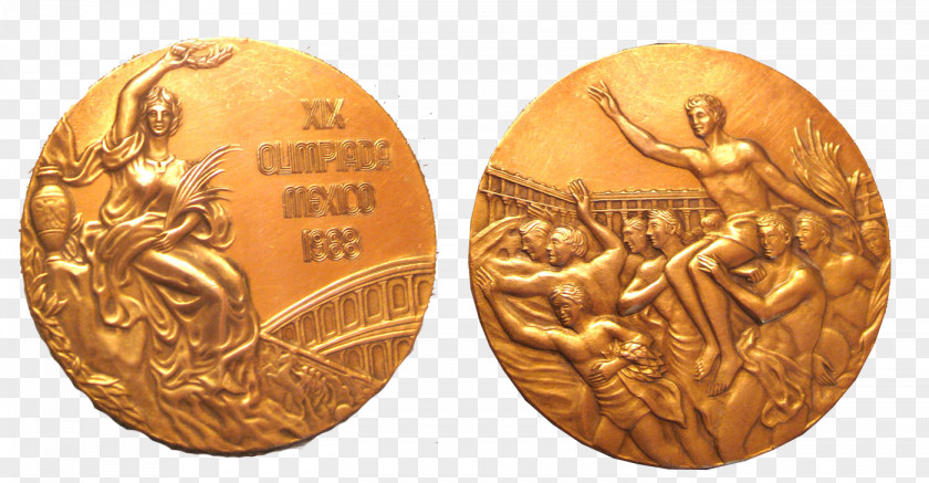 Silver Medal 1968 Summer Olympics Olympic Games Black Power Salute Gold PNG
