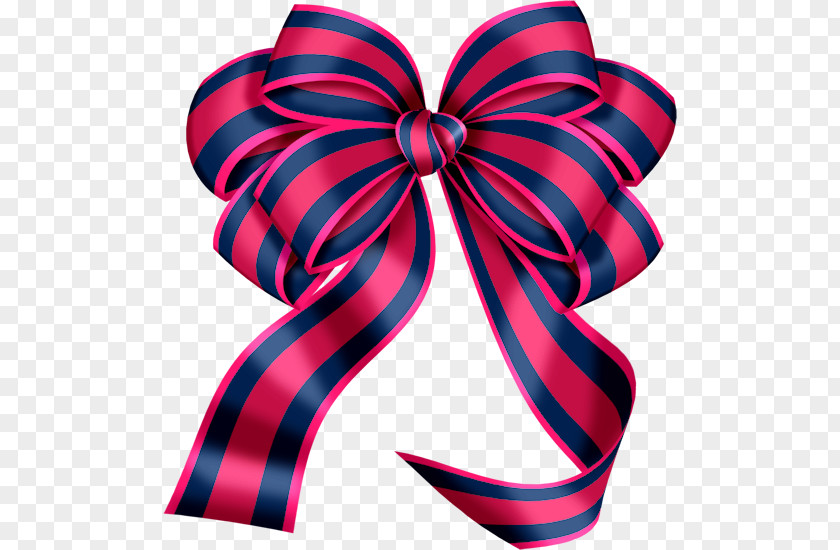 Striped Bow Ribbon Clip Art PNG