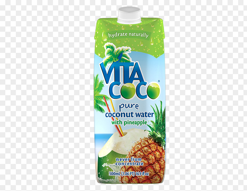 Pineapple Coconut Water Sports & Energy Drinks Juice Carton PNG