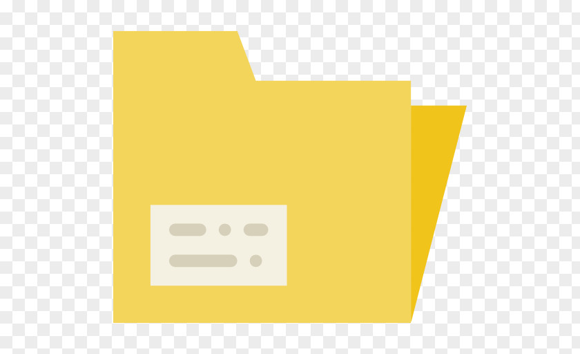 Yellow Folder Paper Logo Business Icon PNG