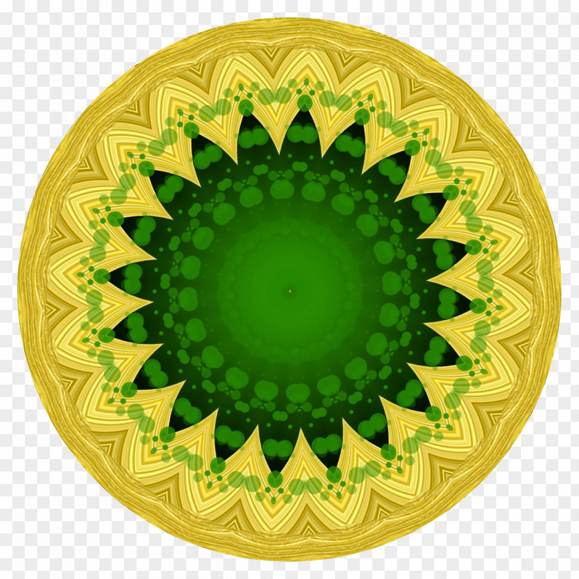 Colored Circles Mandala Ornament Illustration PNG