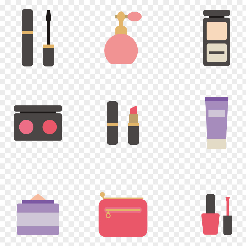 Makeup Icons Vector Pack Cosmetics Make-up Lipstick Icon PNG