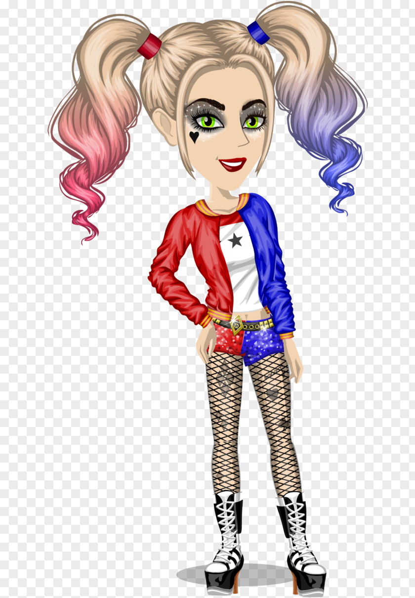 Msp MovieStarPlanet Harley Quinn Drawing Digital Art Character PNG