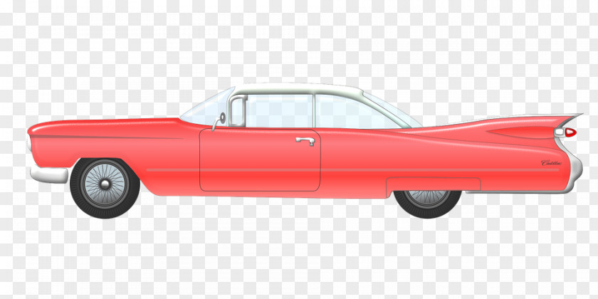 Pink Lincoln Vintage Car Classic Antique Clip Art PNG