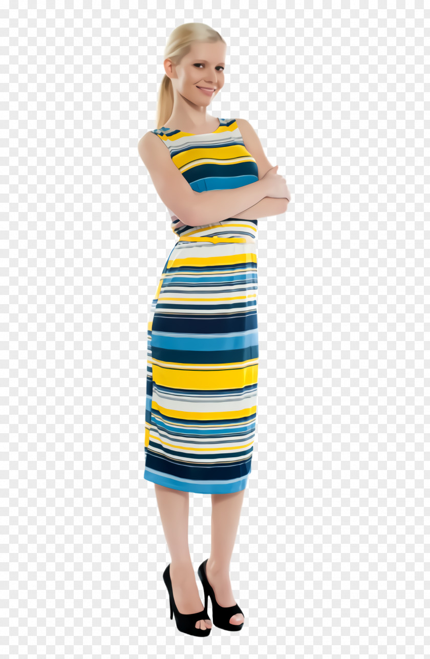 Sleeve Shoulder Clothing Dress Yellow Day Turquoise PNG